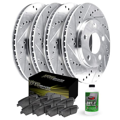 Hart Brakes Front Rear Brakes and Rotors Kit .